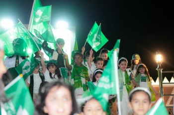 صور.. 4 آلاف من الأهالي والزوار في احتفالات اليوم الوطني باللهابة