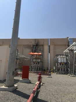 التحالف: الحوثي يستهدف محطة (طيبة) لتوزيع الكهرباء في المدينة المنورة